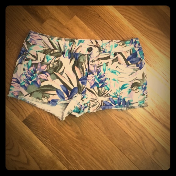 Victoria's Secret Pants - Cutoff Patterned Jean Shorts